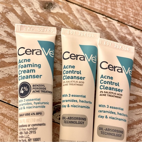 🫧3 CeraVe Acne Control Cleansers🫧 🆕~.34 fl oz each - Picture 2 of 3